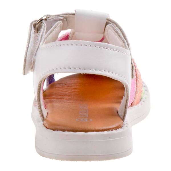 Little Girls Laura Ashley&#174; Colorful Hook and Loop Sandals