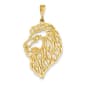 Gold Classics&#40;tm&#41; 14kt. Filigree Lions Head Pendant - image 1