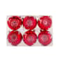 National Tree 6pc. Red Snowflake Shatterproof Ornaments - image 7