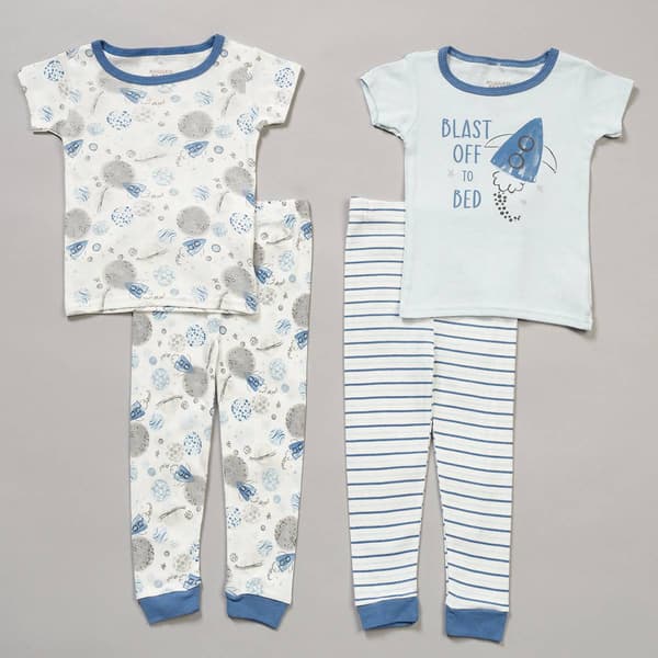 Toddler Boy Rugged Bear 4pc. Blast Off To Bed Pajama Set - image 