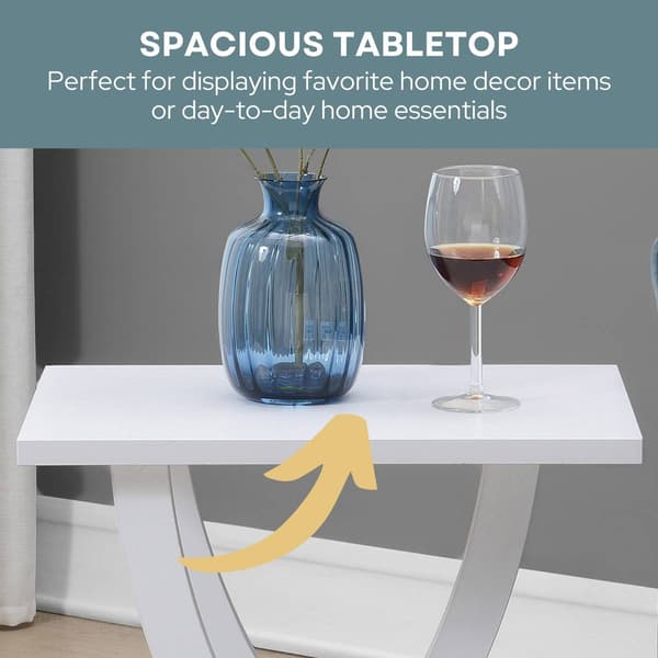 Convenience Concepts Newport Criss-Cross Chairside End Table