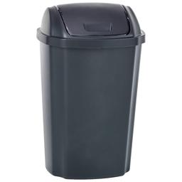 Hefty 13.5 Gallon Black Swing Waste Basket