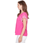 Womens Ruby Rd. Hothouse Florals Embroidery Sleeve Blouse - image 4