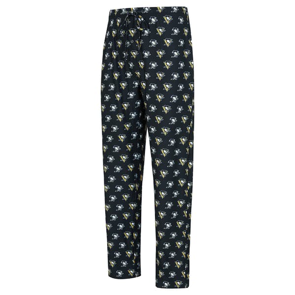 Mens College Concepts NHL Penguins Record Knit Pajama Pants