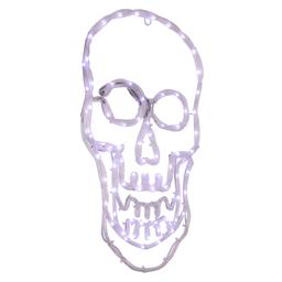 Northlight Seasonal 18in. White Skull LED Window Silhouette