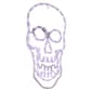 Northlight Seasonal 18in. White Skull LED Window Silhouette - image 4