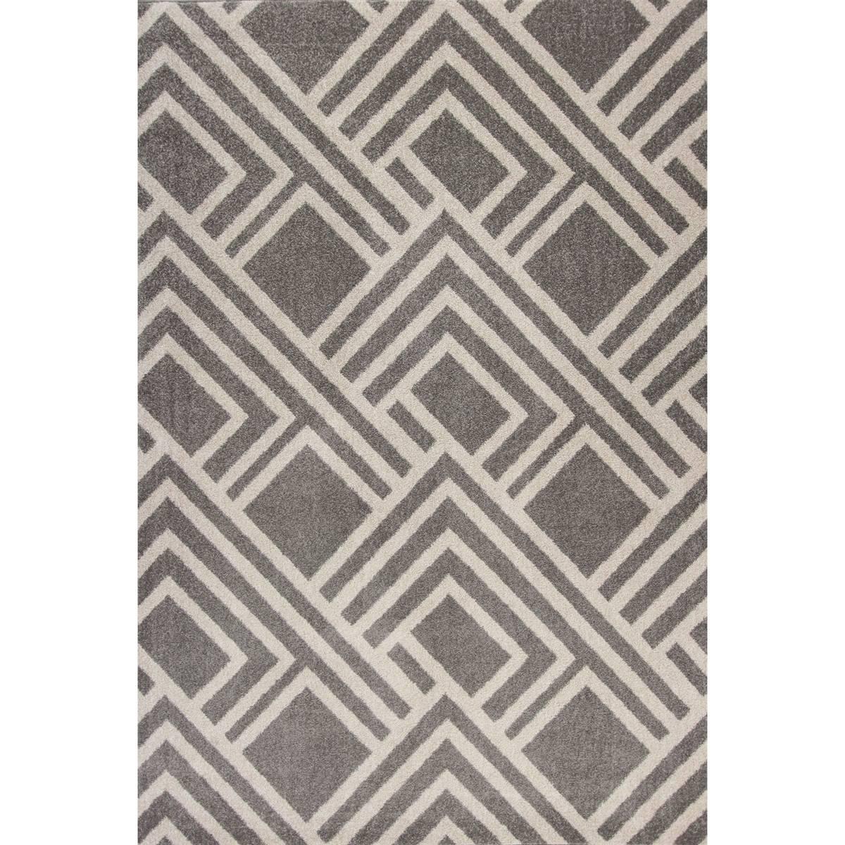 KAS Lucia Grey Moderne Rectangular Area Rug