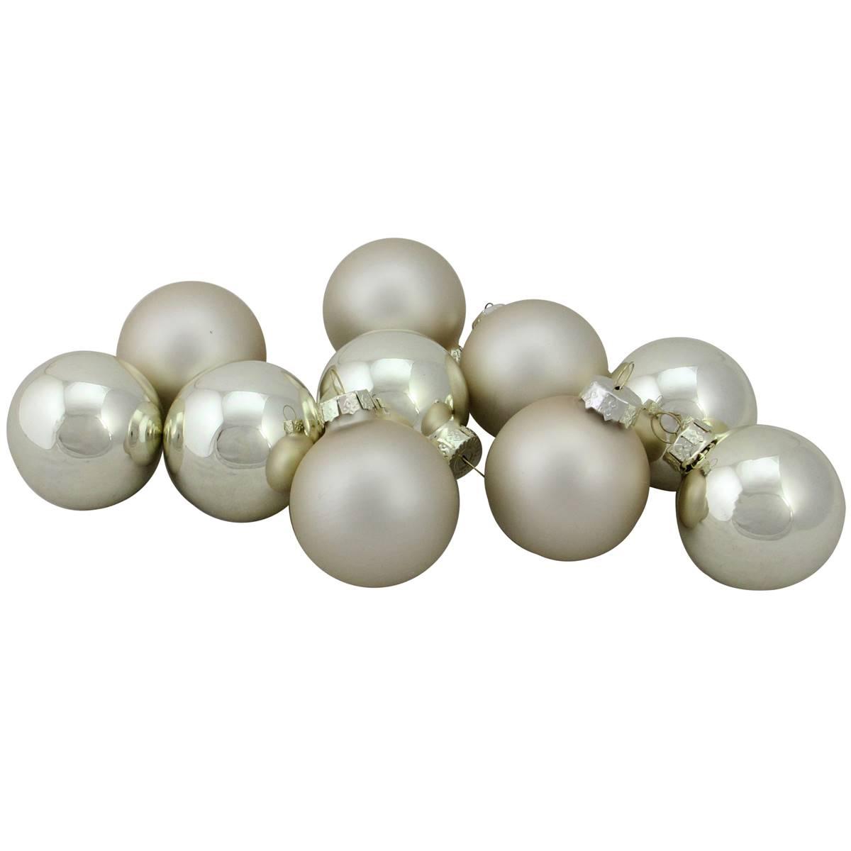 Northlight Seasonal 10ct. Champagne Gold Christmas Ornaments