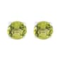 Marsala 6mm Round Genuine Peridot Earrings - image 1