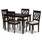 Baxton Studio Renaud 5pc. Wood Dining Set - image 5