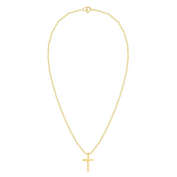 Nova Star® Gold-Plated Lab-Grown Diamond Initial T Pendant