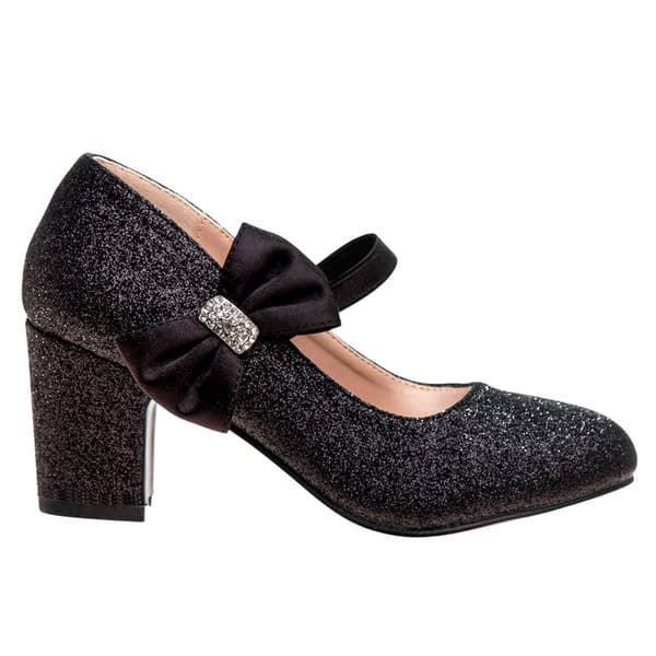 Big Girls Badgley Mischka Heeled Bow Dress Pumps