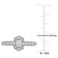 Diamond Classics™ 14kt. White Gold 1/3ctw. Diamond Oval Ring - image 5