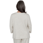 Petite Alfred Dunner Good To Go 3/4 Sleeve Stud Swirls Sweater - image 2