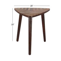 9th & Pike® Dark Brown Wood Modern Accent Table