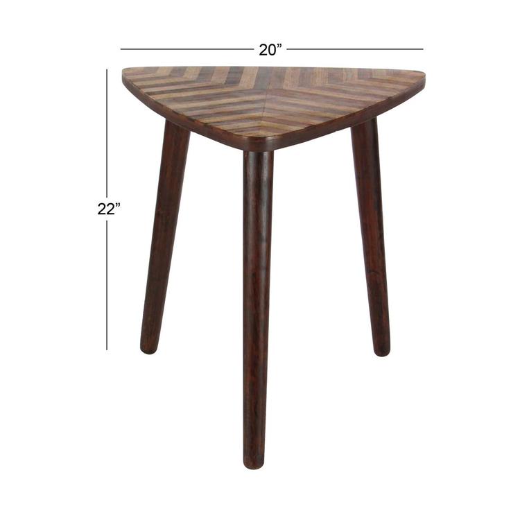 9th & Pike® Dark Brown Wood Modern Accent Table