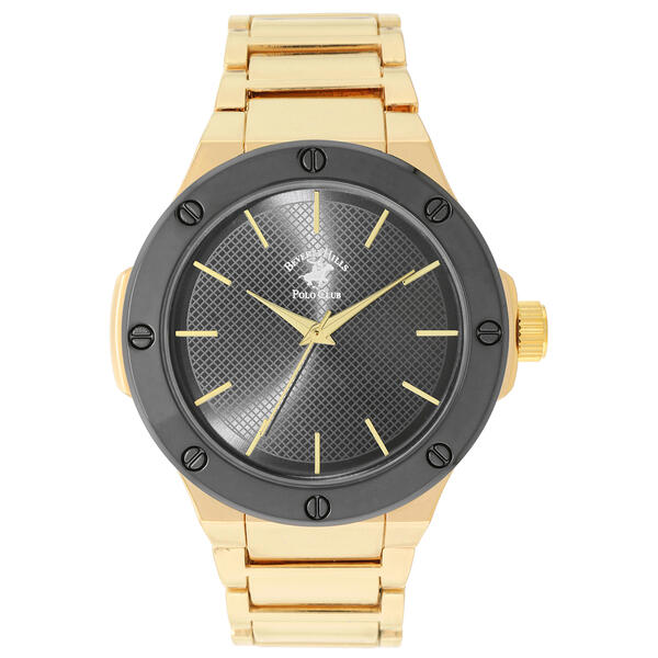 Mens Beverly Hills Polo Club Analog Gold-Tone Metal Watch - 54824 - image 