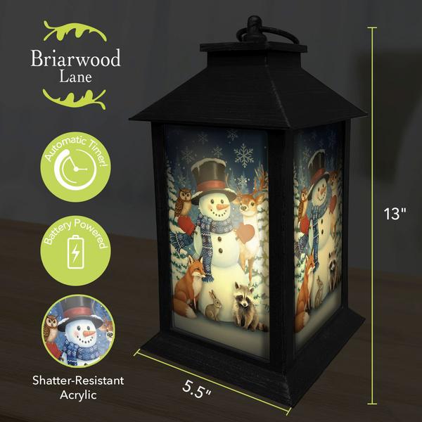 Briarwood Lane Snowman Winter Critters Lantern