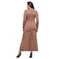 Womens 24/7 Comfort Apparel Comfortable Collared Wrap Maxi Dress - image 2