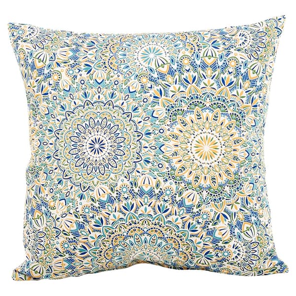 Jordan Manufacturing Outdoor Medallion Toss Pillow - Blue - image 