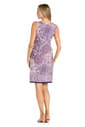 Womens R&M Richards Drape Jacket with Print Dress and Necklace - image 4