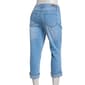 Womens Bleu Denim 5 Pocket Roll Cuff Denim Capri Pants - image 2