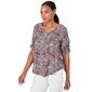 Womens Skye''s The Limit Contemporary Utility Paisley Blouse - image 3