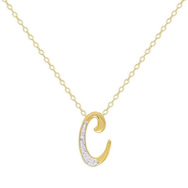 Accents by Gianni Argento Initial C Pendant Necklace - image 