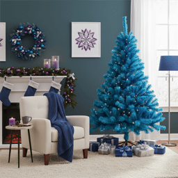 Northlight 6ft. Cerulean Blue Pine Artificial Christmas Tree