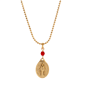 Symbols of Faith Oval Miraculous Medal Charm Bead Necklace - image 1