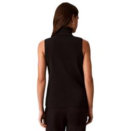 Womens Calvin Klein Sleeveless Turtleneck Draped Front Sweater