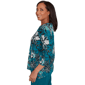 Womens Alfred Dunner Lake Champlain Floral Bead Neck Blouse - image 4
