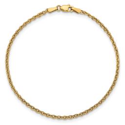 Gold Classics™ 2.2mm. Solid Polished Cable Chain Necklace