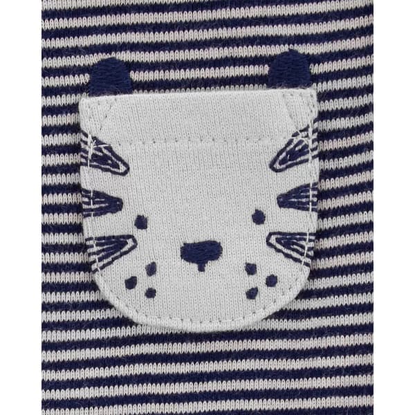 Baby Unisex &#40;NB-24M&#41; Carter&#8217;s&#174; 5pk. Safari Pocket Bodysuits