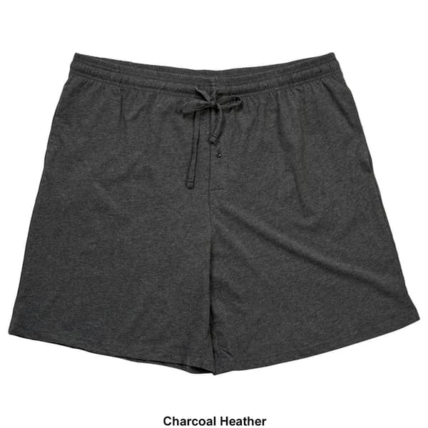 Mens Big & Tall Architect® Solid Jersey Pajama Shorts - image 