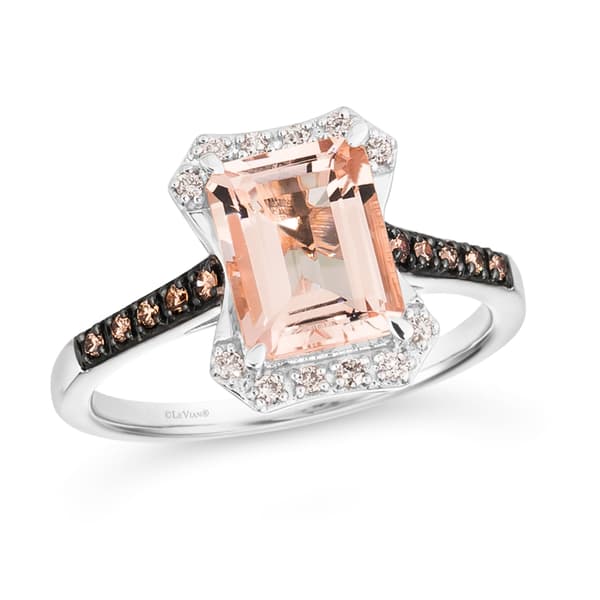 Le Vian(R) White Gold Morganite & Diamond Ring - image 