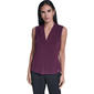 Womens Calvin Klein Sleeveless Tie Neck Solid Blouse - image 1