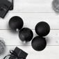 Northlight 16ct. Jet Black 4-Finish Christmas Ball Ornaments - image 2