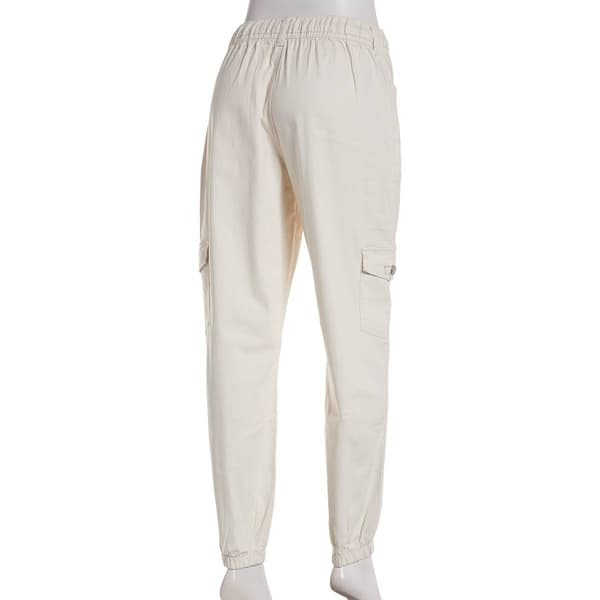 Juniors Celebrity Pink Mid Rise Twill Cargo Joggers