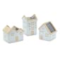 Melrose Neutral Porcelain House Planter - Set of 3 - image 1