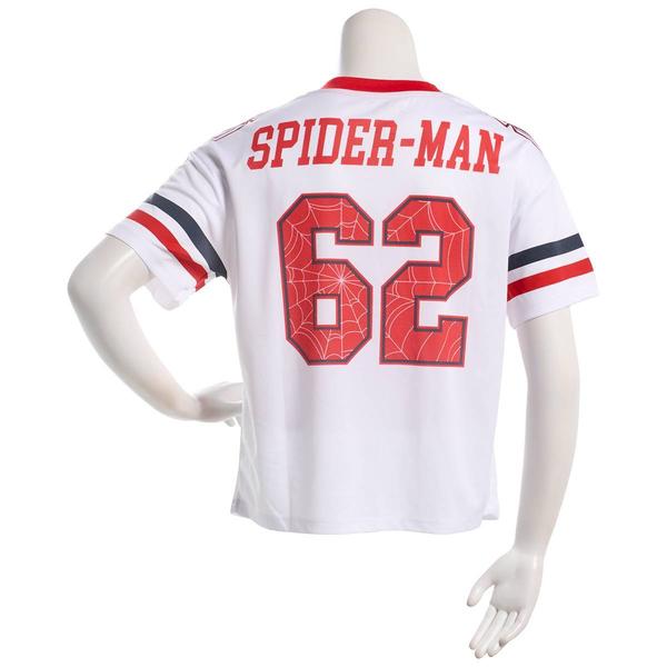Juniors Hybrid Spider-Man V-Neck Spidey Football Jersey