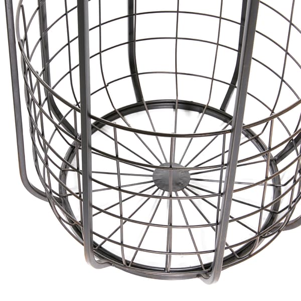 9th & Pike® Round Wood Tray Top Accent Table