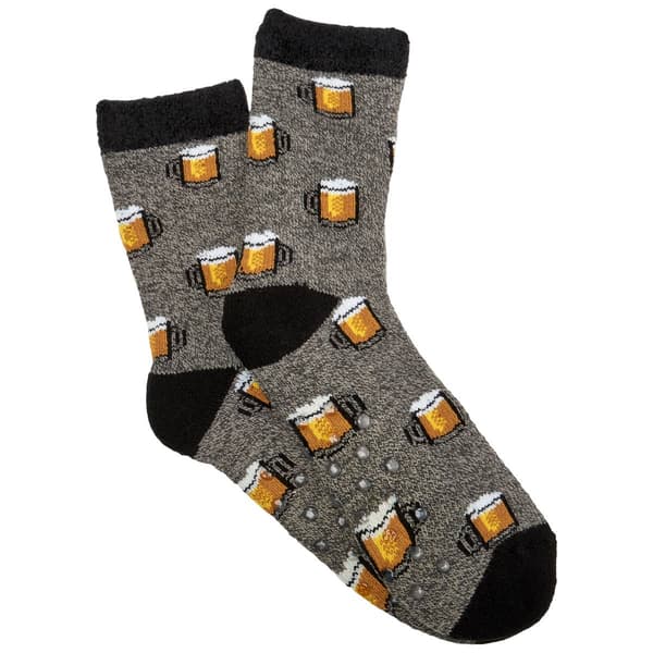 Mens Davco(R) Beer Cabin Slipper Socks - image 