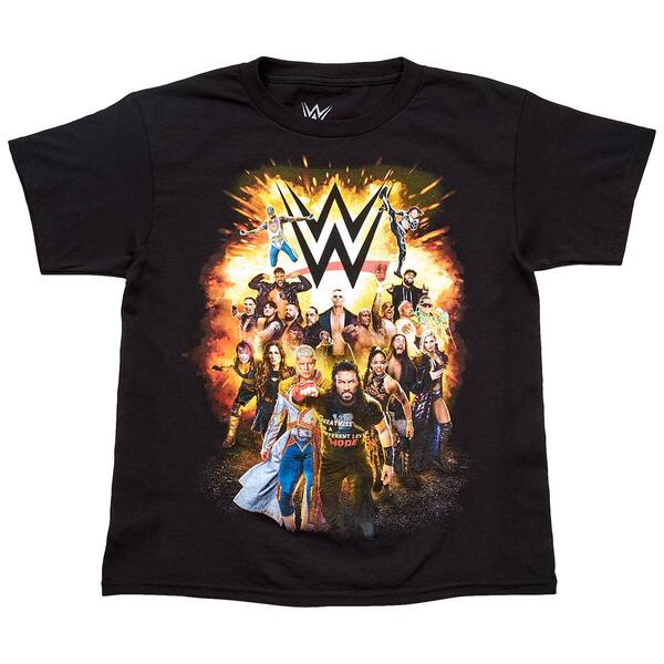 Boys (8-20) Mad Engine We Are The Champs WWE Graphic Tee - image 