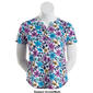Plus Size Hasting & Smith Short Sleeve Floral Henley - image 2