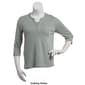 Womens Hasting & Smith 3/4 Sleeve Banded Two In One Tee - image 10