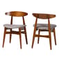 Baxton Studio Flora Mid-Century Set of 2 Dining Chairs - image 1