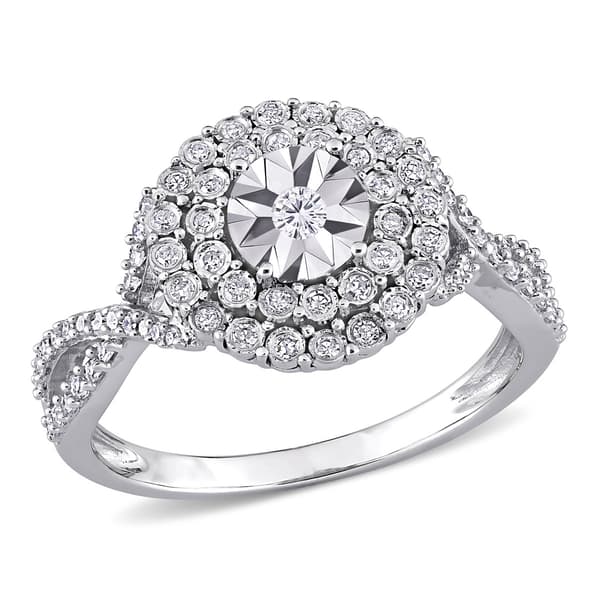Diamond Classics(tm) 10kt. White Gold 1/3ctw. Diamond Infinity Ring - image 
