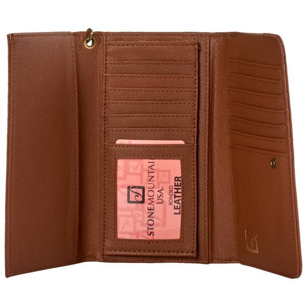 Womens Stone Mountain Rocky Mountain Large Trifold Wallet