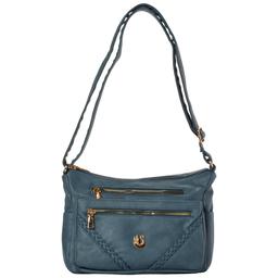 Gloria Vanderbilt Grainy Multi Compartment Braided Crossbody